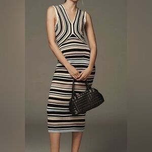 Anthropologie Multicolor Striped Knit Top